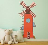 Muurdecoratie stickers windmolen kinderkamer