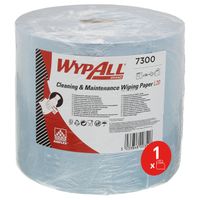 Poetsrol WypAll L20 2-laags 23,5x190m 500vel blauw 7300