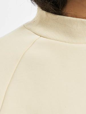 Urban Classics / trui Ladies Interlock Short Turtleneck Crew in beige Urban Classics / trui Ladies Interlock Short Turtleneck Crew in beige