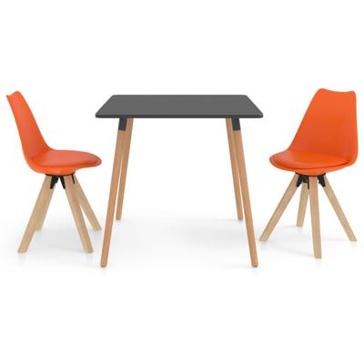 vidaXL 3-delige Eethoek oranje vidaXL 3-delige Eethoek oranje