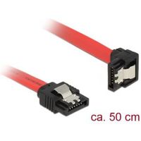 Delock 83979 SATA 6 Gb/s Kabel recht naar beneden haaks 50cm rood - thumbnail