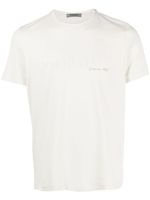 Corneliani t-shirt à logo brodé - Tons neutres