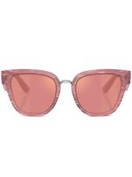 Dolce & Gabbana Eyewear lunettes de soleil teintées à monture papillon - Rose