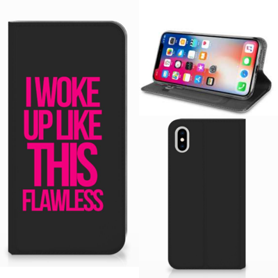 Apple iPhone Xs Max Hoesje met tekst Woke Up - Origineel Cadeau Zelf Maken Apple iPhone Xs Max Hoesje met tekst Woke Up - Origineel Cadeau Zelf Maken