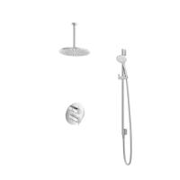 Hotbath Get Together doucheset met 2-weg-omstel met 3 standen-handdouche, 30 cm plafondbuis, 30 cm hoofddouche, chroom