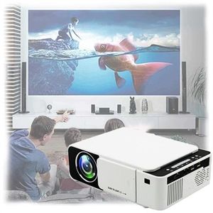 Mini Draagbare Full HD LED Projector T5 - Wit