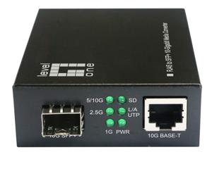 LevelOne GVT-2051 netwerk media converter 10000 Mbit/s Zwart