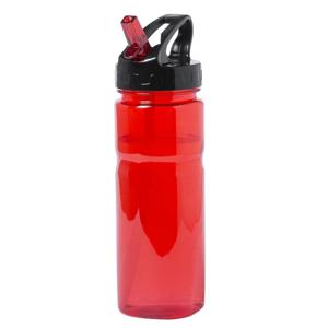 Drinkfles/waterfles met RVS schroefdop - Rood - 650 ml - Tritan Kunststof - Sportfles