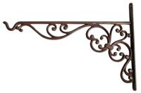 Esschert Design Wandhaak, bloemenhaak voor bloemenhanger, hangmanden, maat L. ca. 36 cm x 2,4 cm x 25 cm