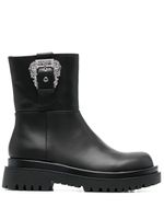 Versace Jeans Couture bottines à boucles - Noir - thumbnail