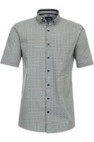 Redmond Casual Regular Fit Overhemd Korte mouw groen