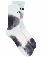 MSGM chaussettes à motif tie dye - Bleu - thumbnail