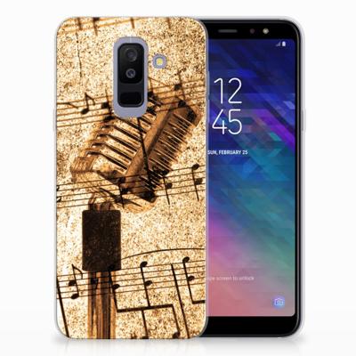 Samsung Galaxy A6 Plus (2018) Siliconen Hoesje met foto Bladmuziek Samsung Galaxy A6 Plus (2018) Siliconen Hoesje met foto Bladmuziek