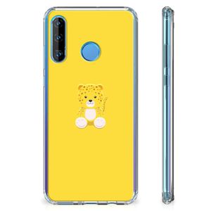 Huawei P30 Lite Stevig Bumper Hoesje Baby Leopard