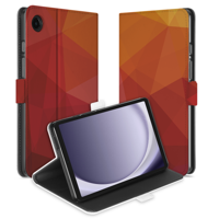 Uniek Samsung Galaxy Tab A9 Tablethoesje Polygon Red Design | B2C Telecom - thumbnail