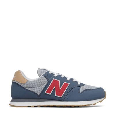 New Balance 500 sneakers blauw/grijs/rood