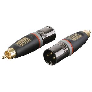 DAP Xcaliber XGA32 XLR male naar RCA male adapter