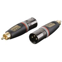 DAP Xcaliber XGA32 XLR male naar RCA male adapter