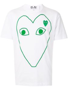 Comme Des Garçons Play t-shirt à logo imprimé - Blanc