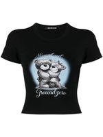 Ground Zero t-shirt en coton à imprimé graphique - Noir