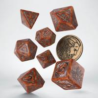 Q-Workshop The Witcher Dice Set - Geralt - The Monster Slayer (7 pcs + coin)