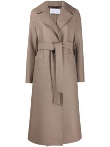 Harris Wharf London notched-lapel belted trench coat - Marron