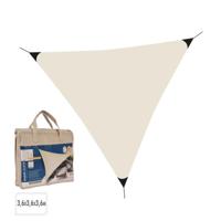Zonnetent Lifetime Crème Driehoekig 3,6 x 3,6 x 3,6 m