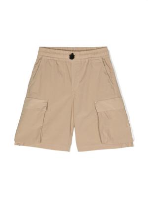 Aspesi Kids Popeline cargo shorts - Beige