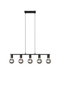 Trio Zwarte hanglamp Vannes 5-lichts R30185032