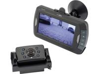 Caliber Draadloos achteruitrijcamerasysteem 2 camera-ingangen, Automatische witbalans, Diafragma F 2.0, Vrij verstelbare kogelcamera, Extra IR-verlichting,