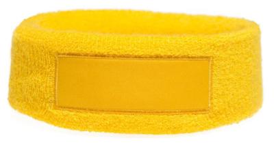 Niltons hoofdband 18 x 6 cm katoen geel one size Niltons hoofdband 18 x 6 cm katoen geel one size