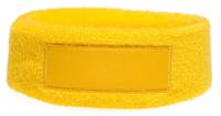 Niltons hoofdband 18 x 6 cm katoen geel one size