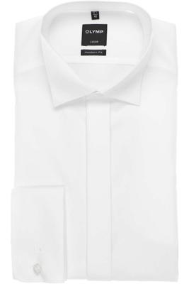 OLYMP Soiré Modern Fit Gala shirt wit, Effen