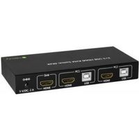 Techly 2x1 USB HDMI KVM Switch 4Kx2K IDATA KVM-HDMI2U Zwart KVM-switch