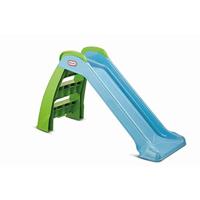 Little Tikes First Slide - Speelset voor Binnen of Buiten - Tuin- en Buitenspeelgoed voor Kinderen, Duurzaam, Stabiel, Veilig - Blauw & Groen. Vanaf 18 Maanden