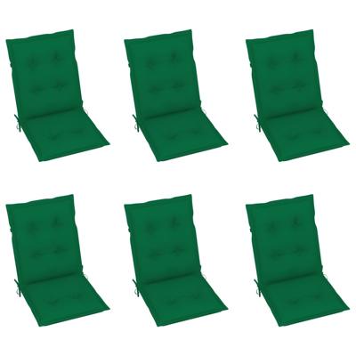 vidaXL Tuinstoelkussens 6 st 100x50x7 cm groen vidaXL Tuinstoelkussens 6 st 100x50x7 cm groen