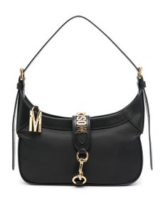 Moschino sac porté épaule à logo - Noir