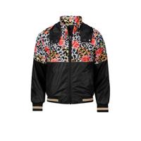 Retour Denim zomerjas Becky met dierenprint zwart/rood/wit