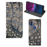 Motorola One Action Hoesje maken Krokodillenprint