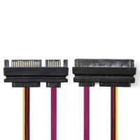 Interne Voedingskabel | SATA 22-Pins Male - SATA 22-Pins Female | 0,5 m | Diverse
