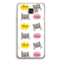 Meow: Samsung Galaxy A5 (2016) Transparant Hoesje - thumbnail