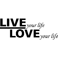 Your life - Muursticker - thumbnail