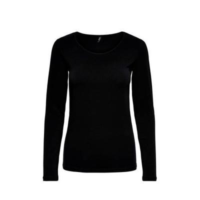 ONLY 15204712 Top Ronde hals Lange mouwen Katoen, Elastaan
