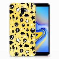 Silicone Back Case Samsung Galaxy J6 Plus (2018) Punk Geel - thumbnail