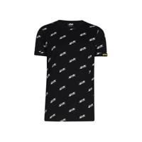 Jill & Mitch by Shoeby T-shirt Kenji met all over print zwart/wit/geel