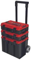 Einhell Systeemkoffer E-Case Tower - 1x E-Case S met Foam-binnenzijde - 1x E-Case S met kunststof vakverdelersset - 1x E-Case L met inzetbak voor