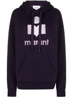 MARANT ÉTOILE hoodie à logo floqué - Violet - thumbnail