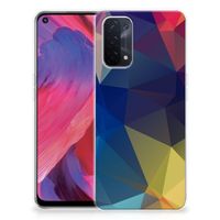 OPPO A74 5G | A54 5G TPU Hoesje Polygon Dark - thumbnail