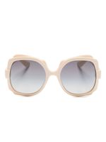 Gucci Eyewear lunettes de soleil carrées à effet écailles de tortue - Tons neutres - thumbnail