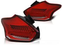 Tuning-Tec Achterlichten FORD FOCUS 3 15-18 HATCHBACK ROOD HELDER SEQ LED